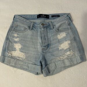Hollister Denim High-Rise Boyfriend Shorts